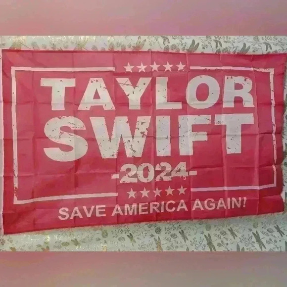 NEW Taylor Swift Fans 2024 Flag Save America Again Banner Pink Tapestry 3x5 Feet - Picture 1 of 6